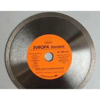 Диск алмазный "Evropa" 230*22.2 мм по плитке  