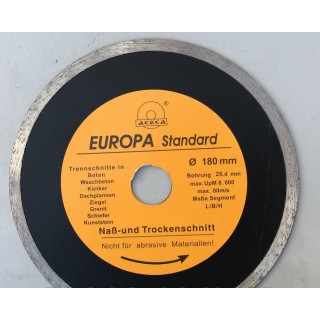 Диск алмазный "Evropa" 180*1.8*25.4 мм по плитке 