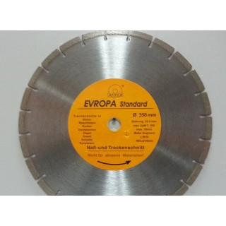Диск алмазный "Evropa" 350*25.4 мм сегментный 
